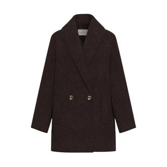 Marella Emmmela Jas - Dames - Mantels - Bruin - Maat: XS Wol