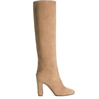 Dolce & Gabbana Heeled Boots, female, Gray, Size: 8 1/2 US Grey Dove Boots for Women