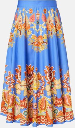 Etro Gonna midi in cotone con stampa