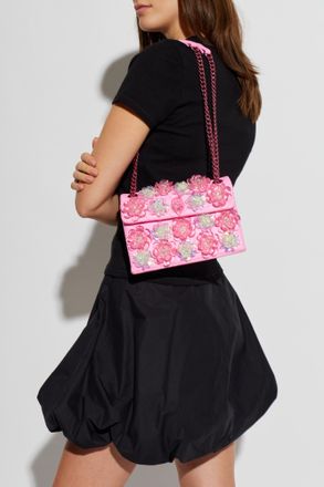 Kurt Geiger Shoulder Bag Kensington Flower Medium, Womens, Pink