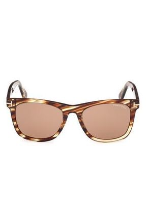 Tom Ford 52mm Square Sunglasses in Colored Havana /Brown at Nordstrom Rack