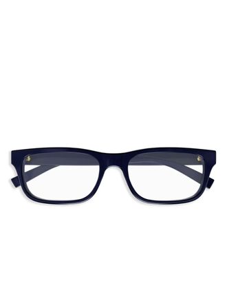 Gucci Web-detail glasses - Blue