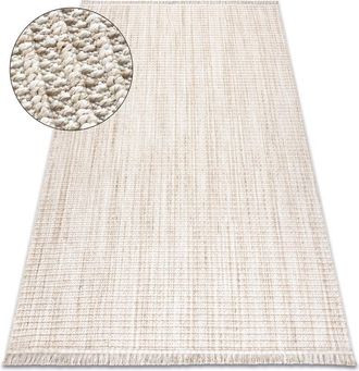 RugsX Rugsx - Alfombra Nano Fh72a Melange, Bucle, Tejido Plano Beige Beige 140x190 Cm