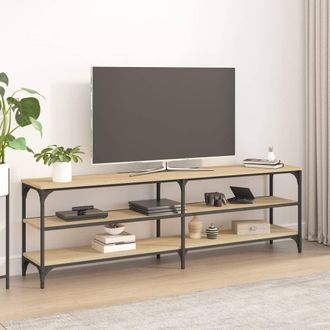 vidaXL Mueble De Tv Madera Contrachapada Roble Sonoma 160x30x50 Cm Vidaxl