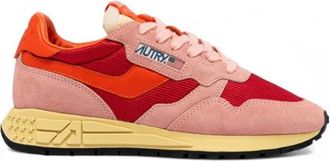 Autry Sneakers, male, Multicolor, 4 UK, Innovative Running Trainers Reelwind - Pink/Red