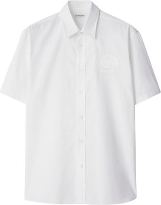 Burberry EKD Short-Sleeved Cotton Shirt, Size XX-Large