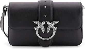 Pinko Love One Mini Leather Shoulder Bag