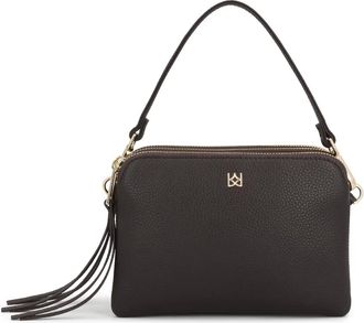 Kazar Tassen, Dames, Bruin, ONE Size, Leer, Handtas met Drie Vakken