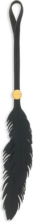 Marni Ciondolo in pelle con piume - Nero