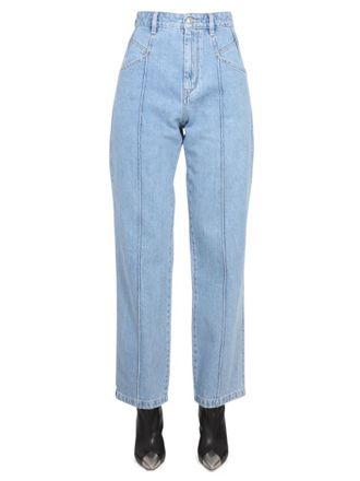 Isabel Marant Blue Straight High Rise Jeans