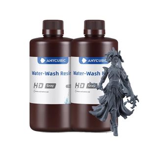 OEM Resina Lavable Con Agua, De Baja Viscosidad, Gris Hd, 2 Kg