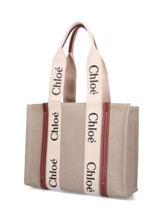 Chlo&eacute; Womens Chlo&egrave; Bags White Linen