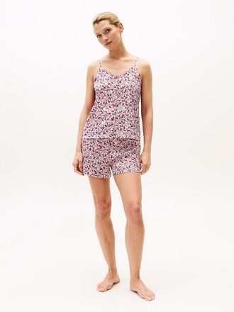 Tommy Hilfiger Womens Floral Print Cami and Boxer Sleep Set - Multi - XL