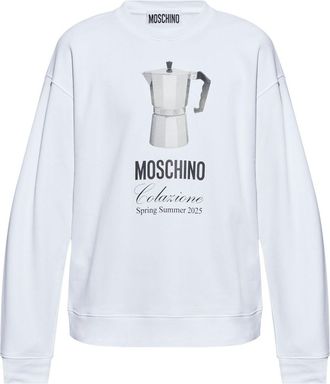 Moschino Sweater met print - Wit