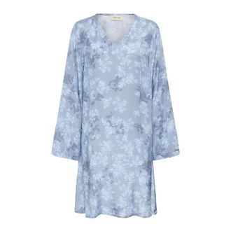 Cream Dames, Jurken, Blauw, Maat: 3XL