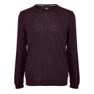 HUGO BOSS Heren Leno-P Trui (Maroon)