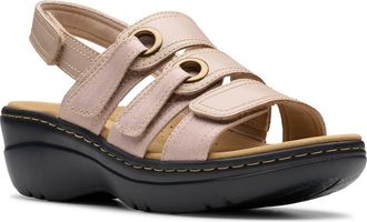 Clarks Merliah Bali Wedge Sandal in Sand Combo at Nordstrom Rack, Size 7.5