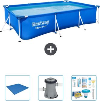 Bestway Piscina Bestway Steel Pro Rectangular - 300x201x66 Cm - 6-piezas S22299