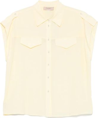 Twin-Set Camicia con maniche ad aletta - Giallo