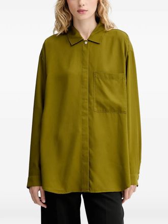 Marc O'Polo Overhemd met borstzak - Groen