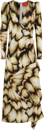 La DoubleJ Monarch abstract-print maxi dress - Neutrals