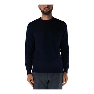 KANGRA Truien & Vesten, Heren, Blauw, L, Kasjmier, Kasjmier Ronde Hals Trui