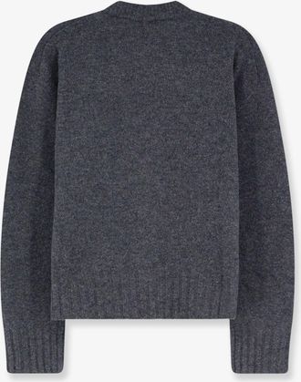 Alysi Womens Sweater Merino-Cashmere Grey Merino Wool