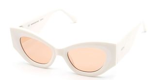 Saraghina ELETTRA 955BR Womens Sunglasses White Size 50