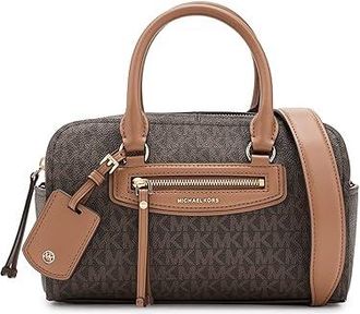 Michael Kors Jet Set Travel Extra Small Duffle Crossbody Cross Body Handbags Brown/Acorn : LG, Polyester/Polyurethane