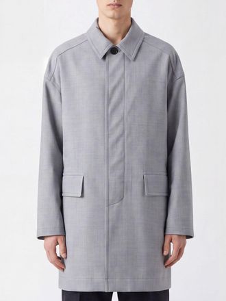 Dries Van Noten Cappotto monopetto in misto lana con chiusura a scomparsa