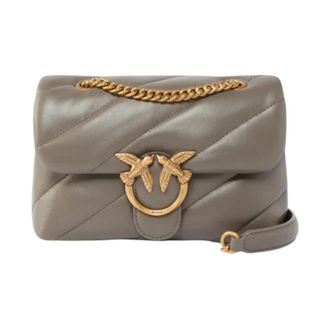 Pinko Pinko, Dames, Tassen, Grijs, Maat: ONE Size Katoen