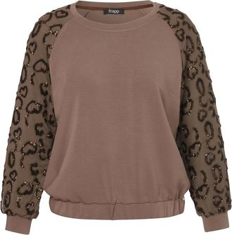 Frapp Felpa con inserto a camicia - - Sweatshirts & Hoodies - Uomo - Marrone - M