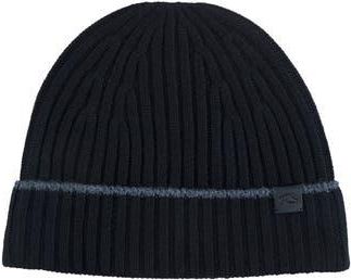 Robert Barakett Merino Wool Rib Knit Beanie in Black at Nordstrom Rack