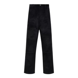 Moncler Jeans, Heren, Zwart, L, Logo Corduroy Pants