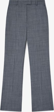 Ganni Mixed Pants in Grey Wool Melange - Size 32