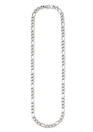 Bruno Banani Edelstahlkette »Schmuck Geschenk Halskette Figarokette Silber«