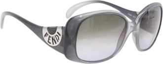Fendi Pre-owned Plastic Zonnebrillen - Dames - Vintage Accessoires - Grijs - ONE Size - Vintage