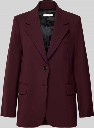Tommy Hilfiger Relaxed Fit Kurzblazer aus Wollmix in Bordeaux, Gr&ouml;&szlig;e 34
