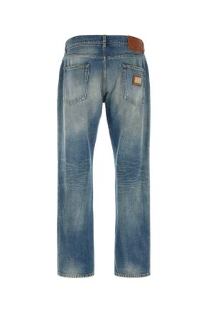 Dolce & Gabbana Mens Kipash Jeans Blue Cotton