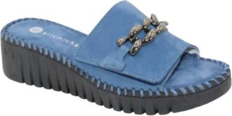 Eric Michael Womens Astoria Sandal In Denim