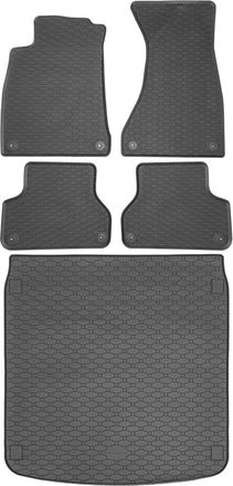 OEM Juego De Alfombrillas De Goma Para Coche Y Maletero Para Audi A4 B9 Avant/kombi Desde Noviembre De 2015