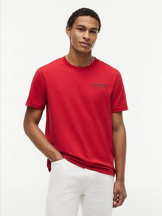 Tommy Hilfiger Back Graphic Jersey Crew Neck T-Shirt