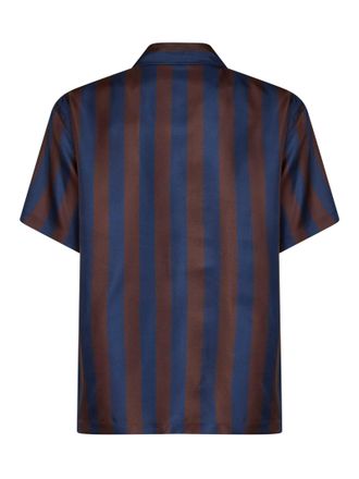 Fendi Mens Shirt Pequin Short-Sleeved Multicolour Polyester