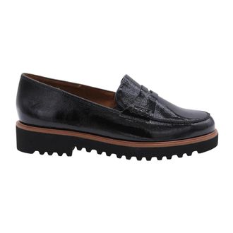 Paul Green Schoenen, Dames, Zwart, 37 EU, Klassieke Leren Mocassin Schoenen