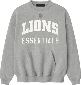 Fear of God x NFL FW25 Lions Sport Crewneck Concrete Heather 192NF256518F