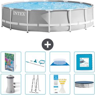 Intex Piscina Prism Frame Redonda - 427x107 Cm - 9-piezas S539