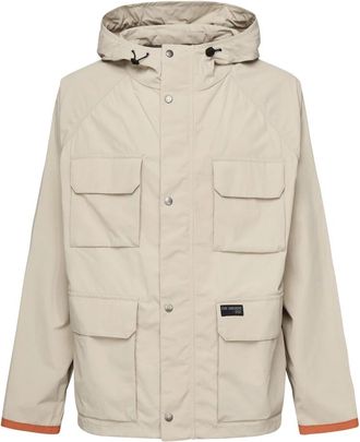 Fay Beige Fisherman Parka Nylon Reps - Heren - Zomerjassen - Beige - L - Nylon - Jassen