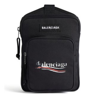 Balenciaga Explorer Crossbody Messenger Bag Black 6202602AA291090