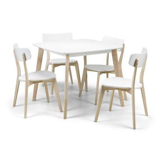 Julian Bowen Casa Dining Table 90cm White - Julian Bowen | TJ Hughes