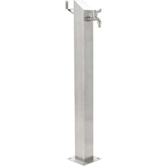 vidaXL Vidaxl - Columna De Agua De Jard&iacute;n Acero Inoxidable Cuadrada 95 Cm